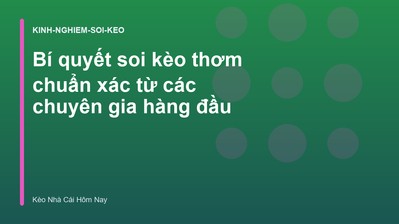 Read more about the article Bí quyết soi kèo thơm chuẩn xác từ các chuyên gia hàng đầu